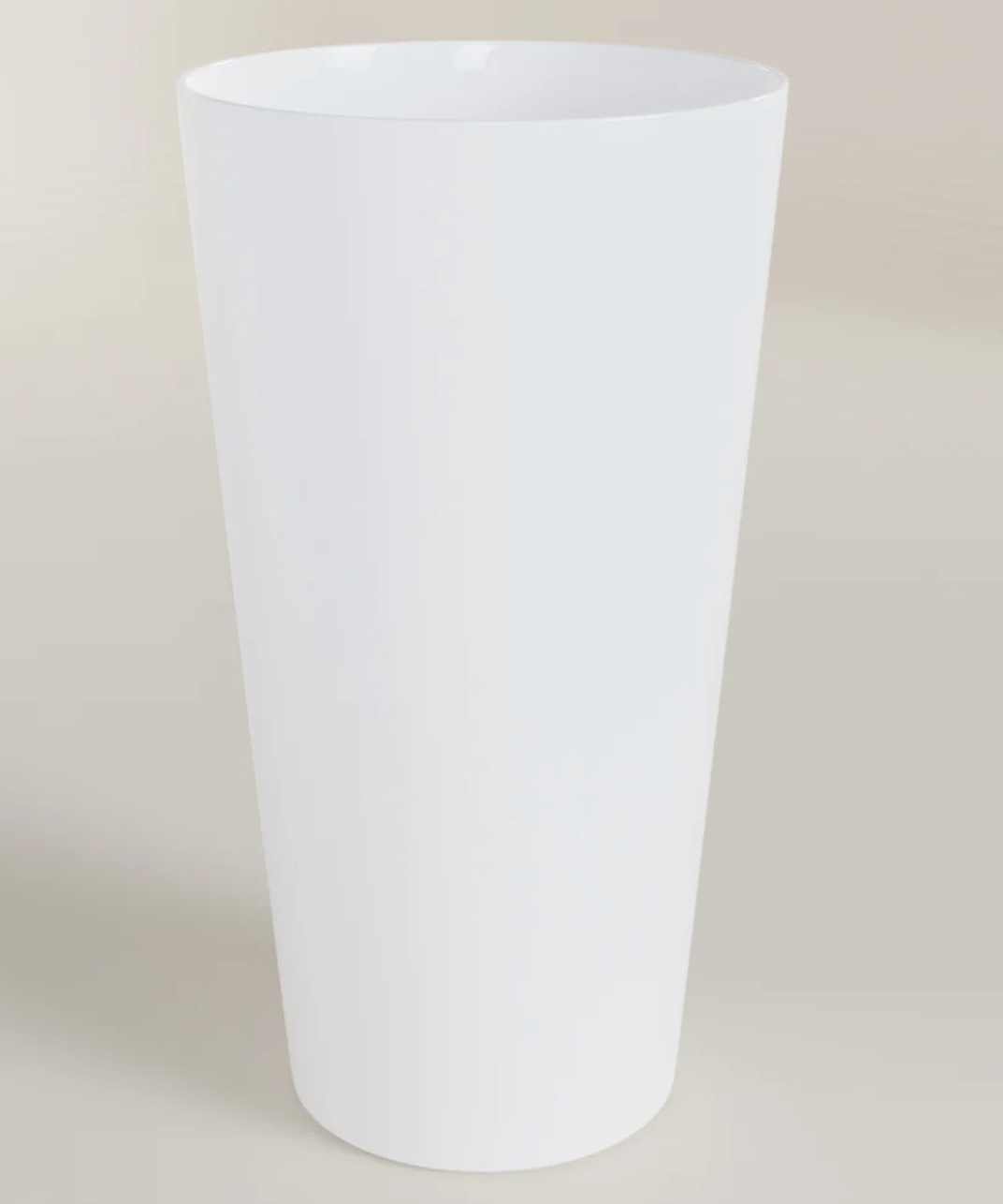 Shaker Pint White Acrylic Tumbler 16oz