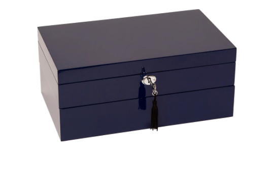 Navy Lacquer Stackable Jewelry box – The Tempting Table