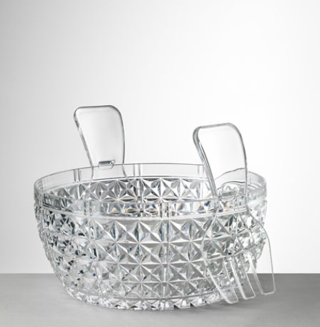 Clear Churchill Acrylic Salad Bowl