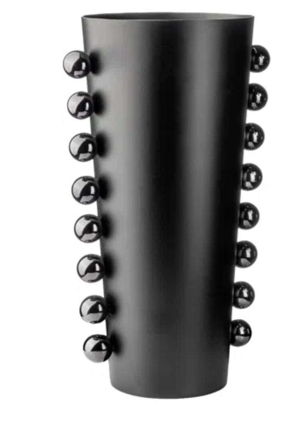 Temari Black 12" Vase