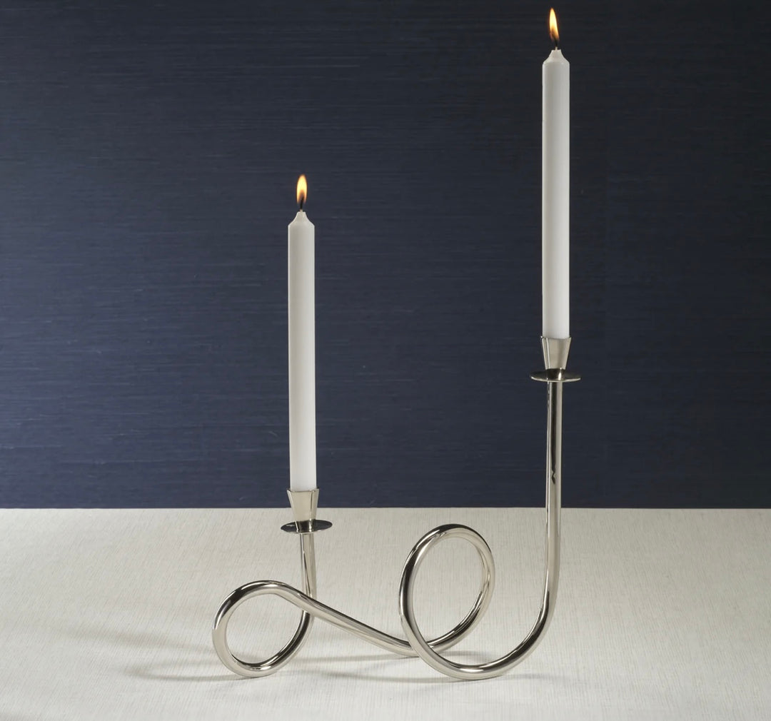 2 Tier Candlesticks - gold or silver