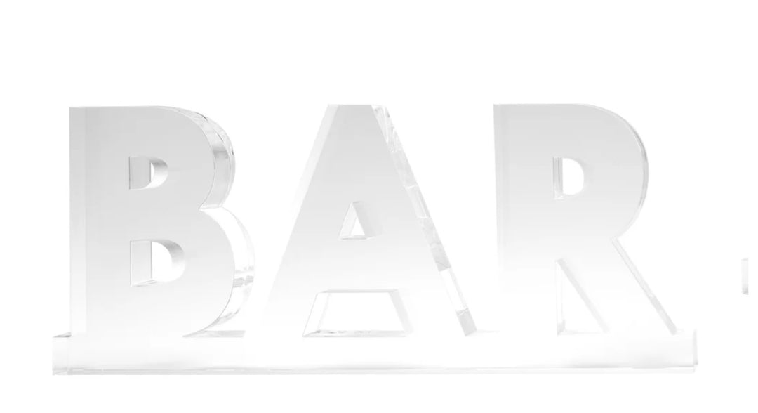 Acrylic BAR sculpture