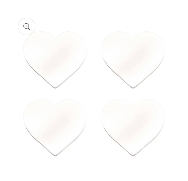 Cheers  Acrylic Heart Shape Coasters- 3 options