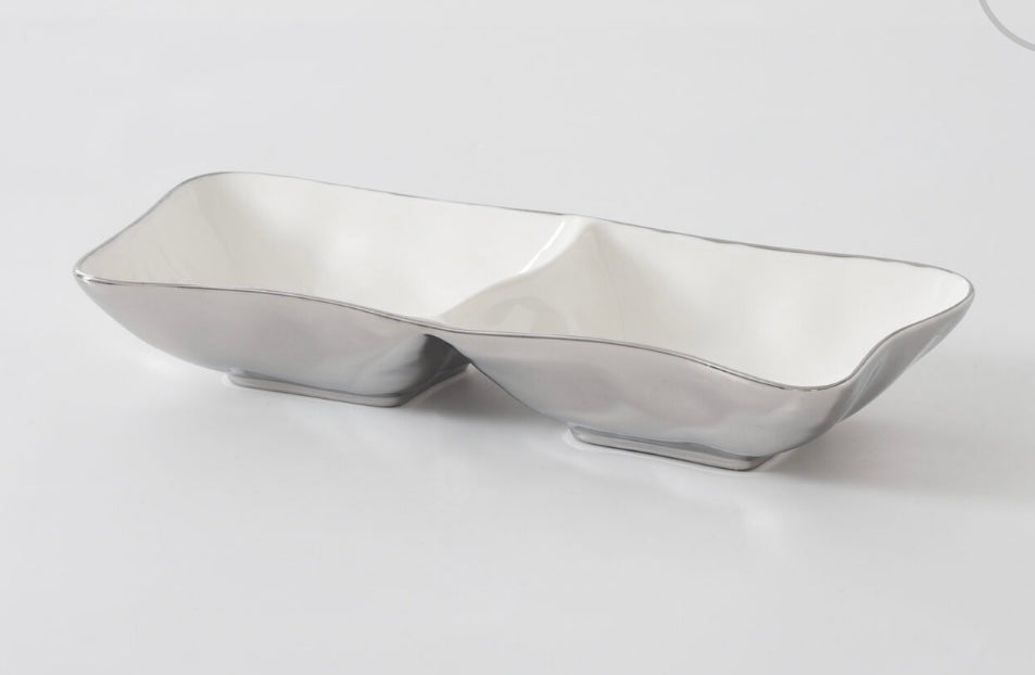 White Thin and Simple 2 Part