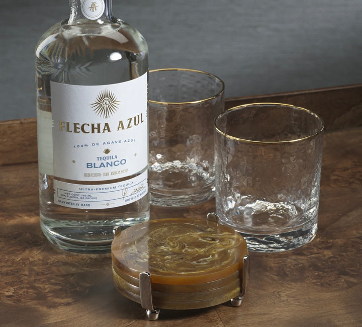 Amber Coasters with Nickle