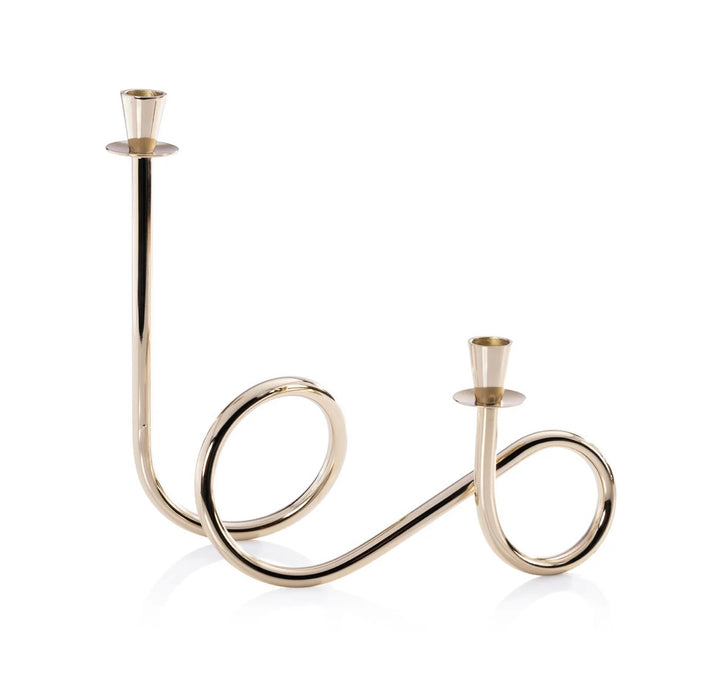 2 Tier Candlesticks - gold or silver