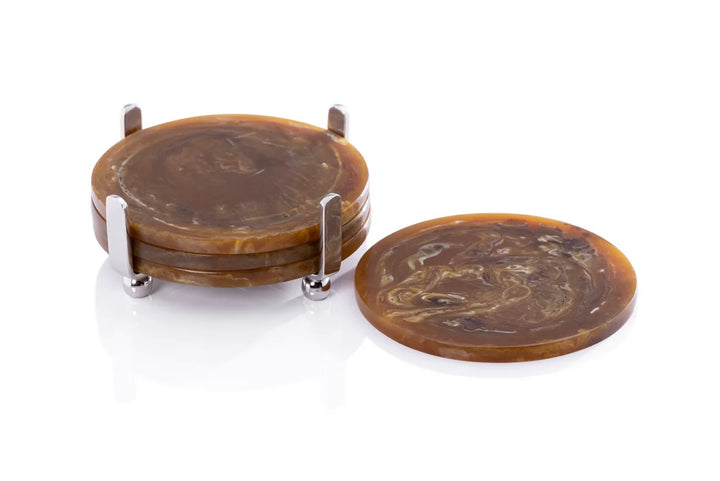 Amber Coasters with Nickle