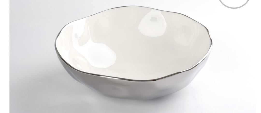 White Thin and Simple Bowl lg Round Bowl