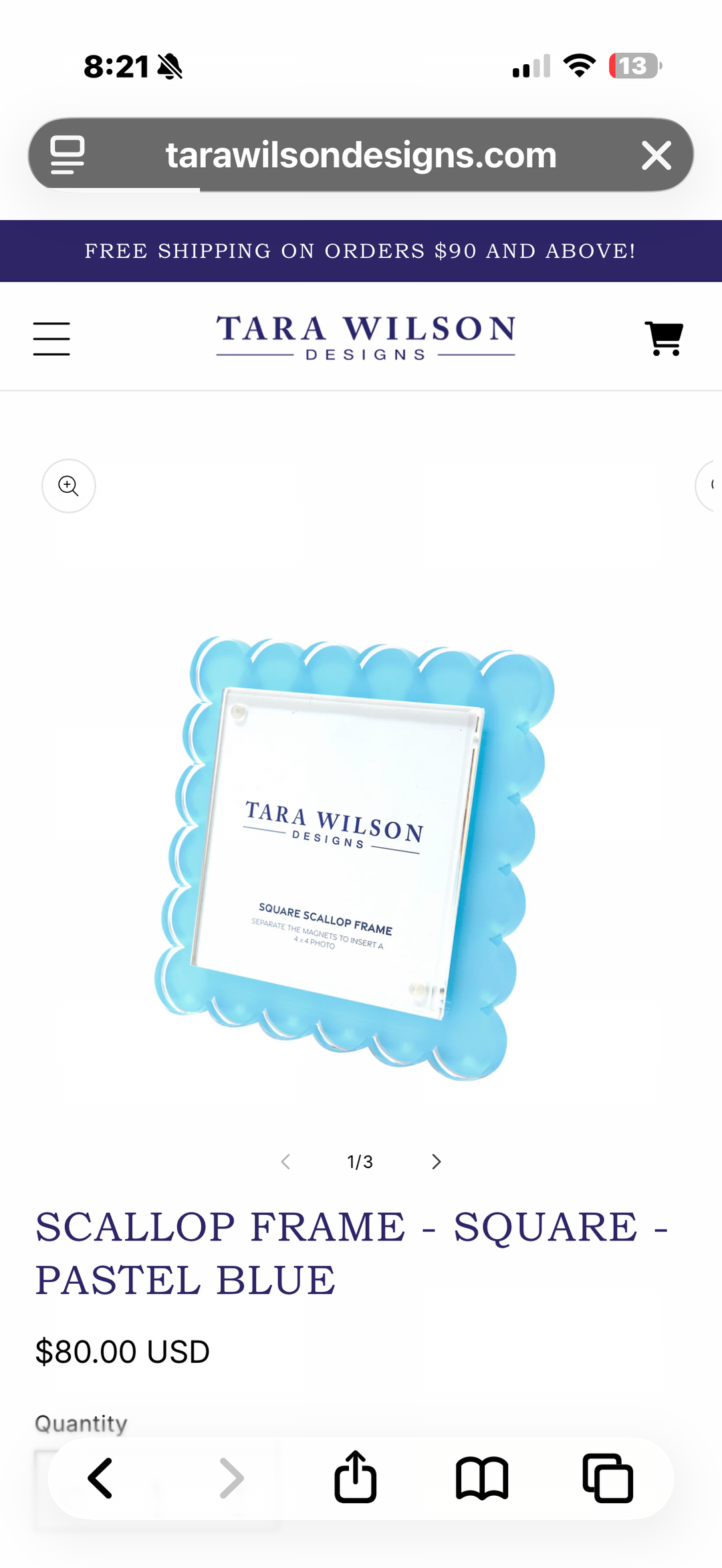 Scallop Square Frame