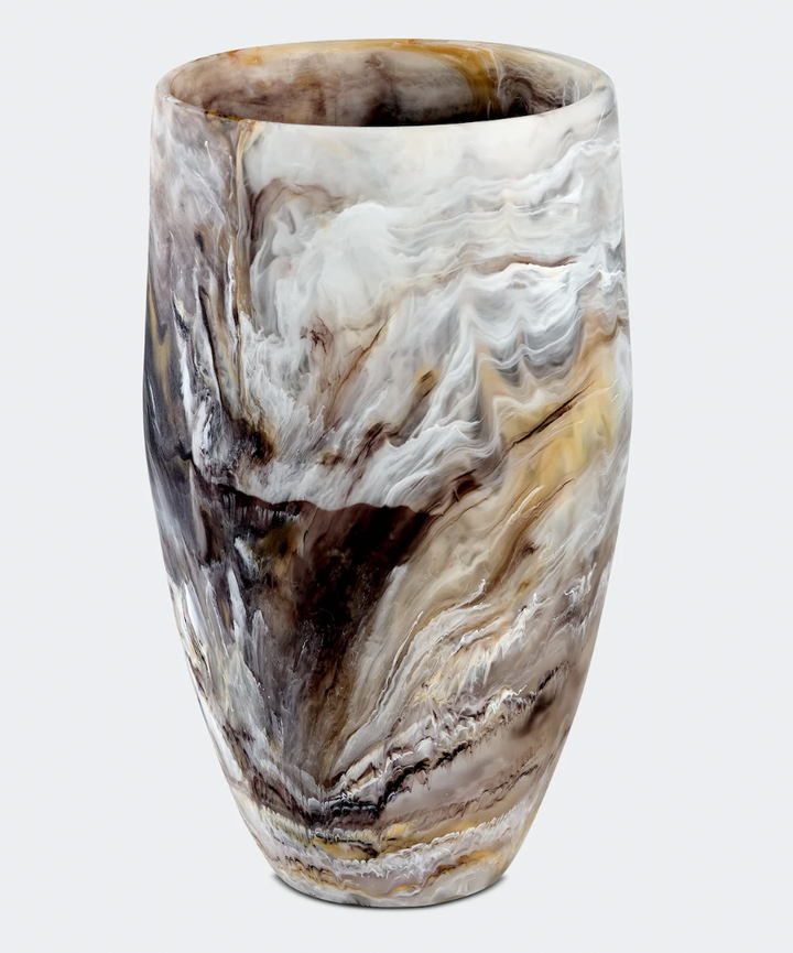 Classic Large Resin Vase- Multiple colors