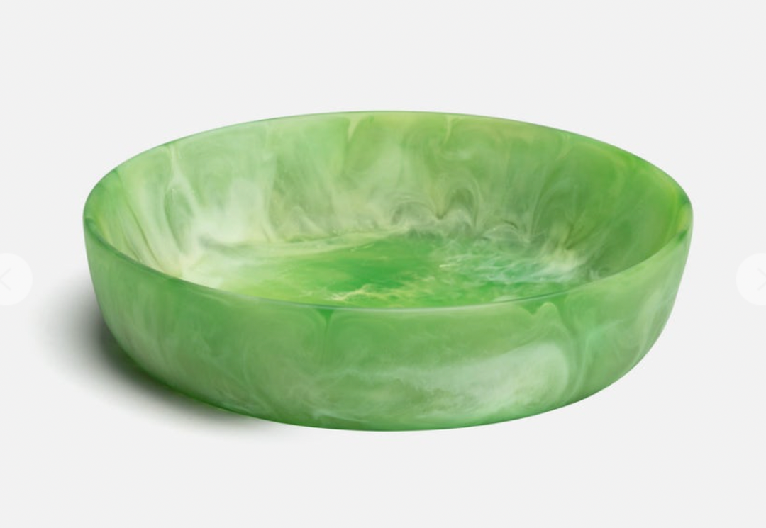 Green Resin Large Bowl