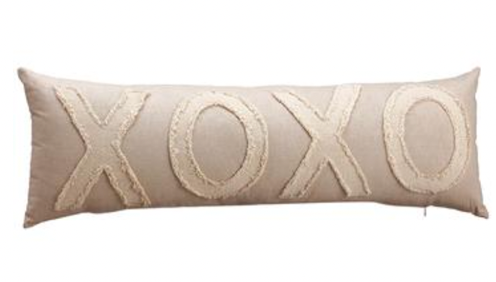 XOXO- Two tone Beige Pillow
