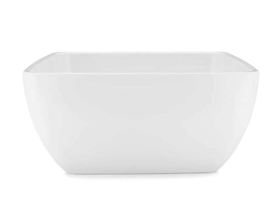 Diamond White Melamine Square Bowl