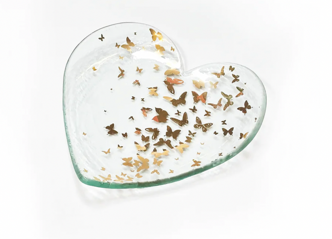 7" Butterfly Heart Plate