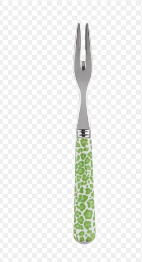 Sabre Cheetah Pattern Cocktail Forks