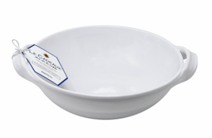 Handle White Melamine Bowl- 2 sizes