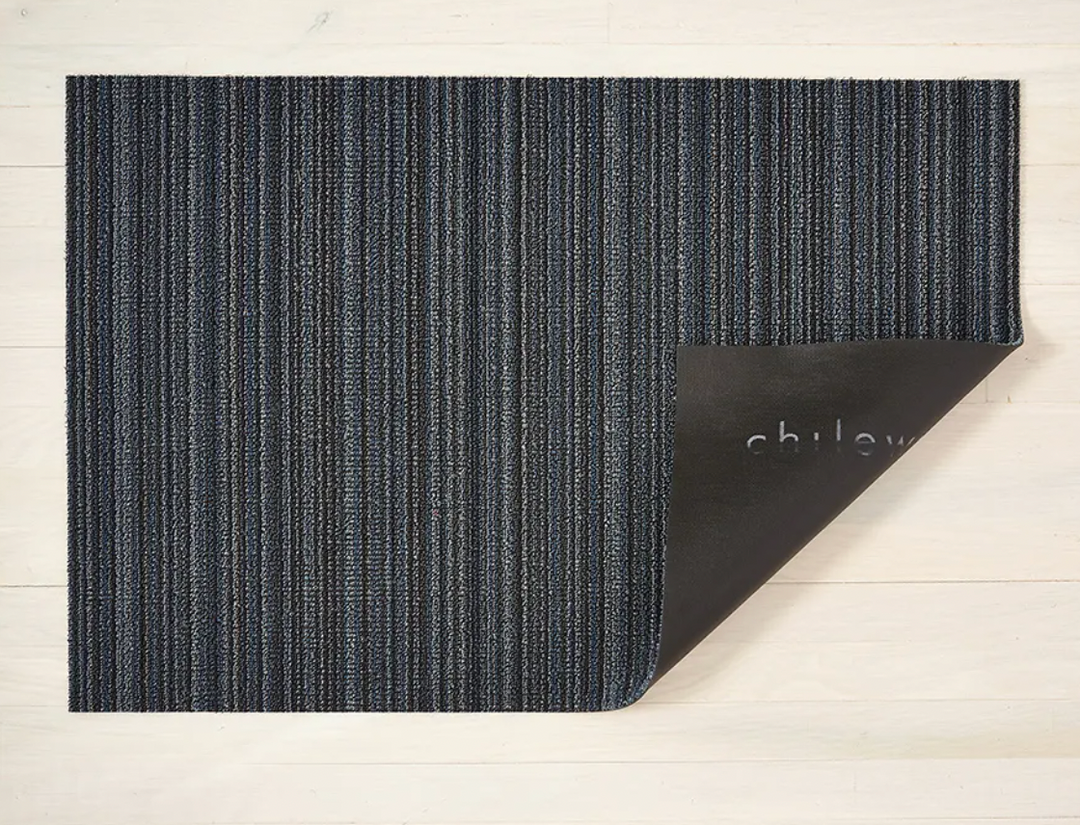 Skinny Stripe Shag Mat- Multiple Colors and Sizes