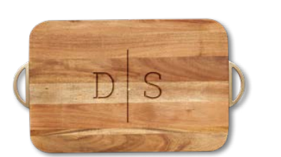 Personalized Acacia Cheese boards w Handle -Options