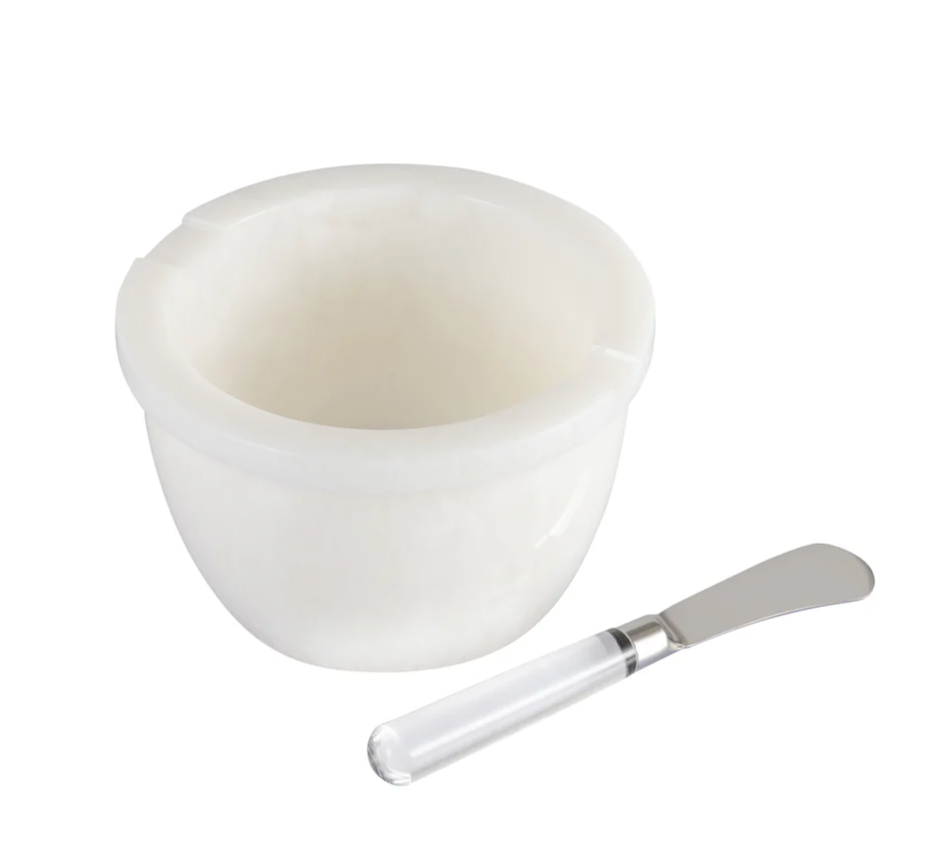 White Resin Deli w Spreader