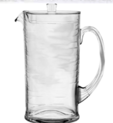 Clear Acrylic pitcher w Lid