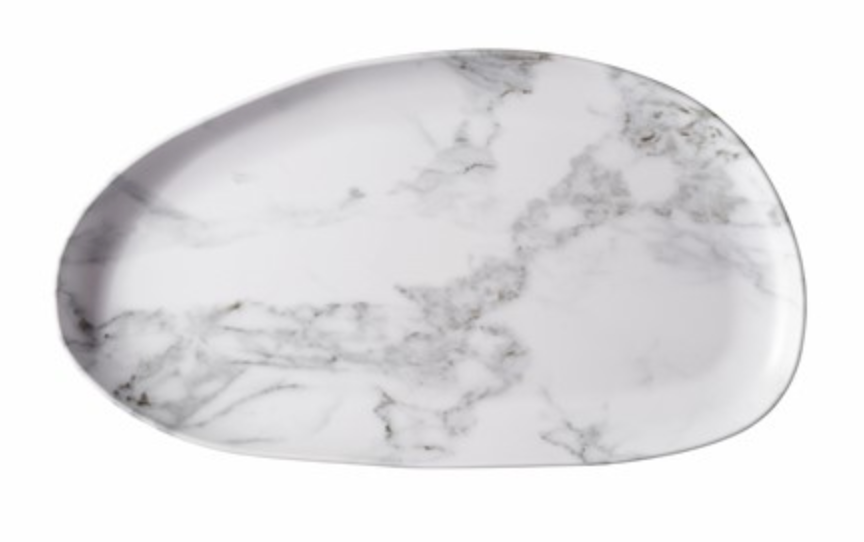 White Marble Melamine Serving Tray