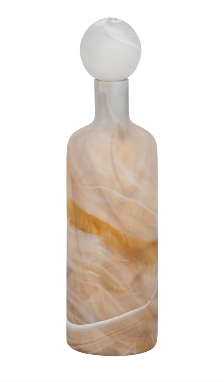 16" Sutton Grey Glass Bottle Medium