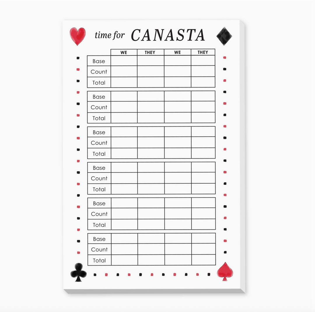 Canasta Scorecard pad