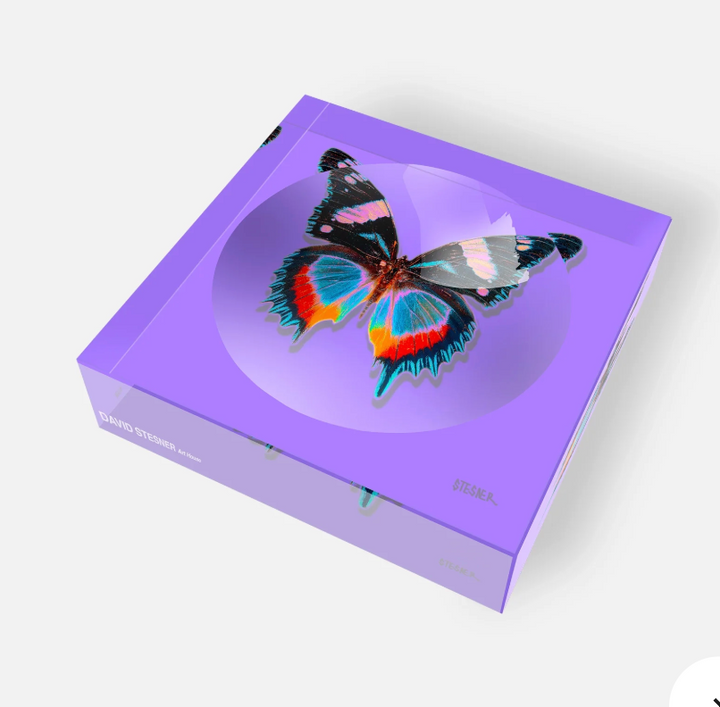 DS Amethyst Flutter Acrylic Square Dish