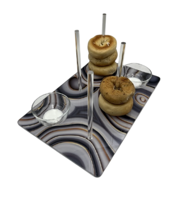 Acrylic Bagel Board-many patterns available
