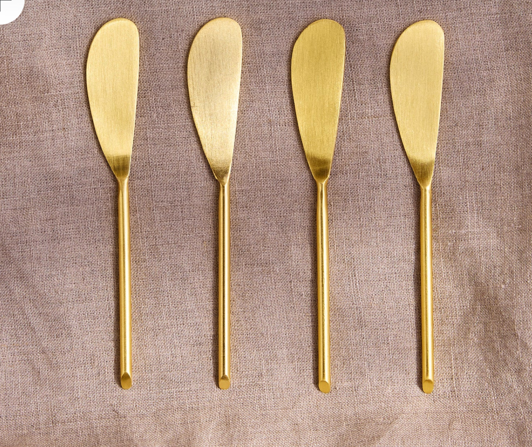 Thin Gold Spreaders, Spoons, & Forks