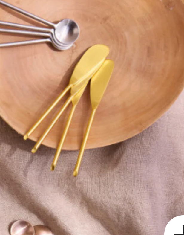 Thin Gold Spreaders, Spoons, & Forks