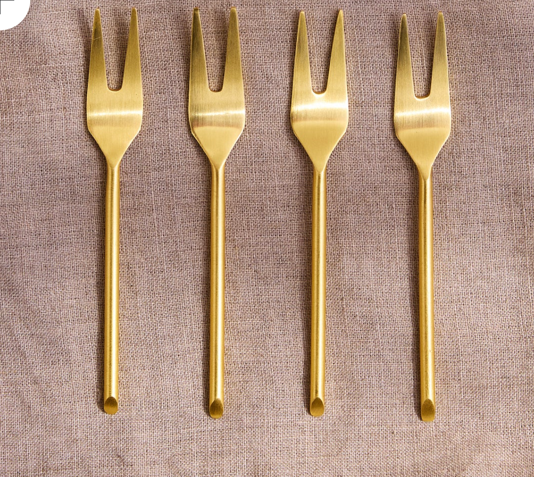 Thin Gold Spreaders, Spoons, & Forks