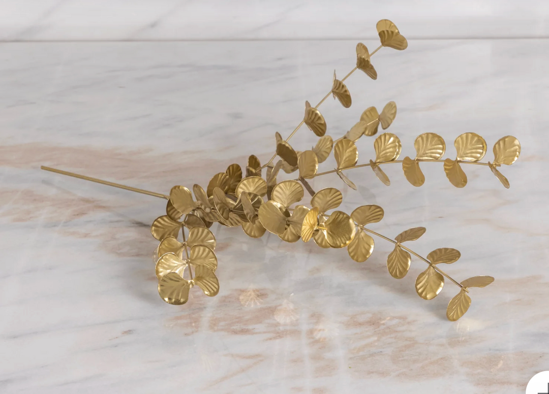 Gold Botanical Eucalyptus Stems
