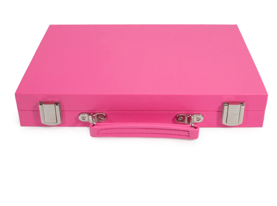 Mini Leather Backgammon Set