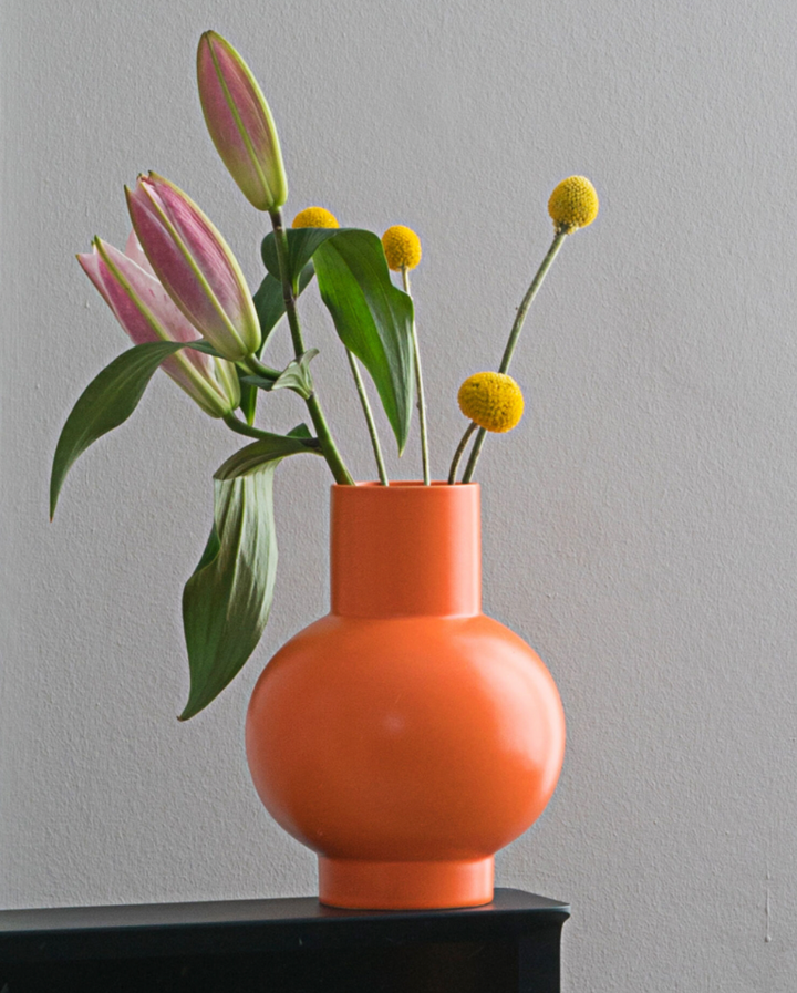 Small Blue Earthenware Vase