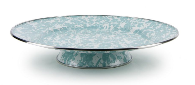 Swirl cake plate with or without dome