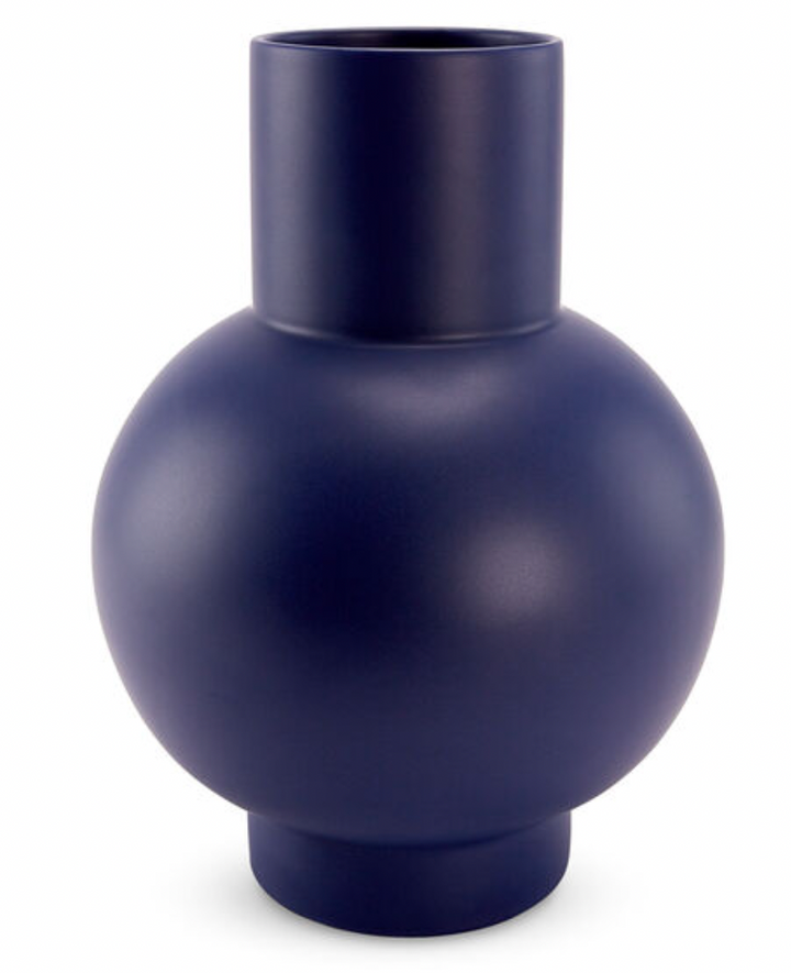 Small Blue Earthenware Vase