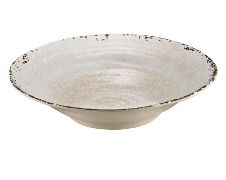 LW Crackle Melamine 16" Bowl