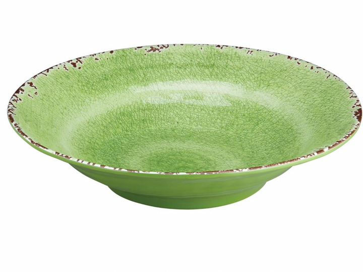 LW Crackle Melamine 16" Bowl