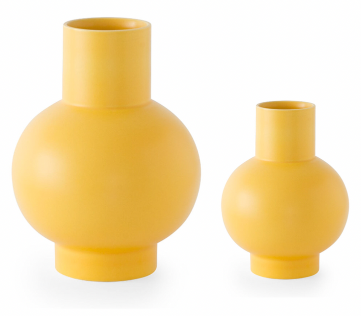 XLarge Yellow Earthenware Vase