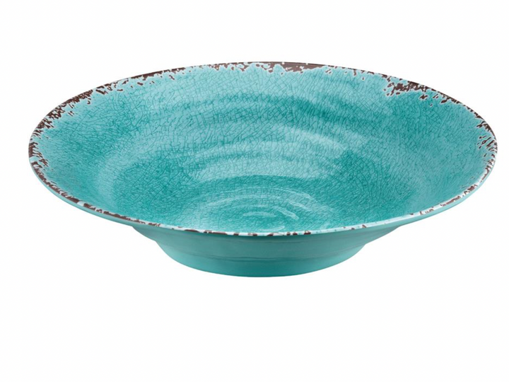 LW Crackle Melamine 16" Bowl