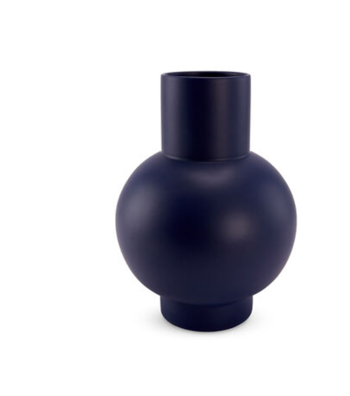 Small Blue Earthenware Vase