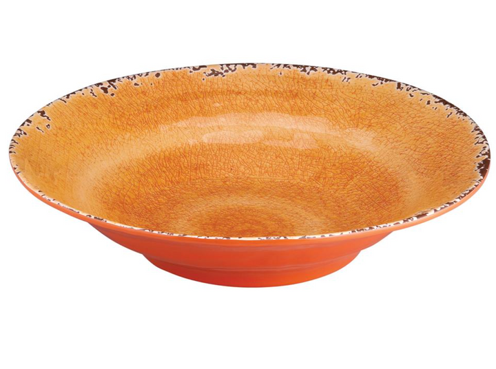 LW Crackle Melamine 16" Bowl