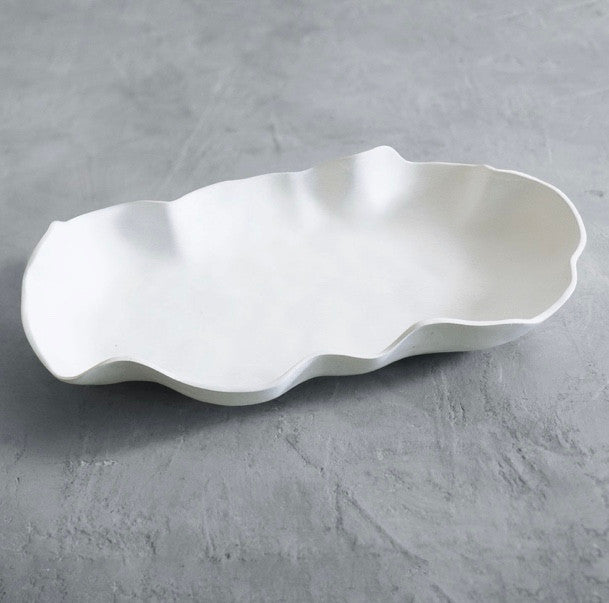 Nube Matte White Melamine  Chip & Dip