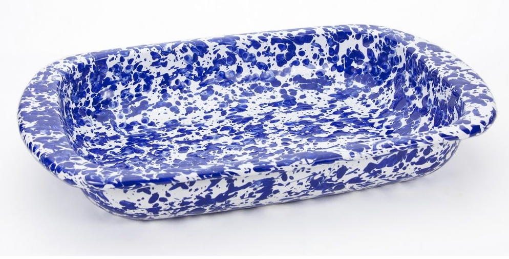 12 x 9 Enameled Baker- BLUE