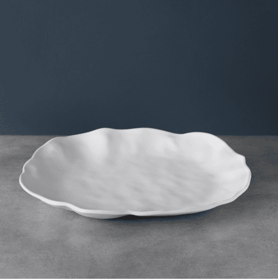 Nube Matte Flat Oval Platter