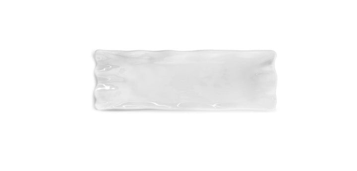Ruffle White Melamine Sandwich Platter
