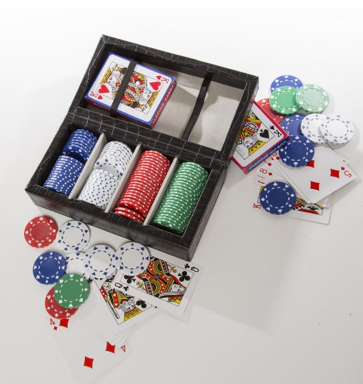 Faux Croc Poker set