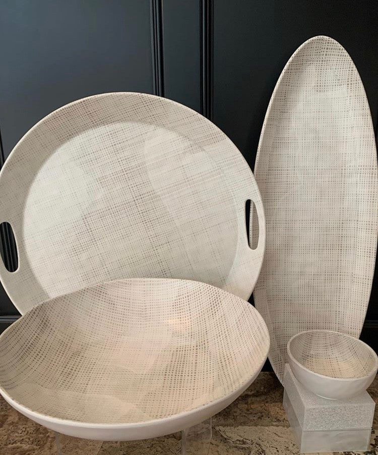 Grass Cloth Dipping Bowl
