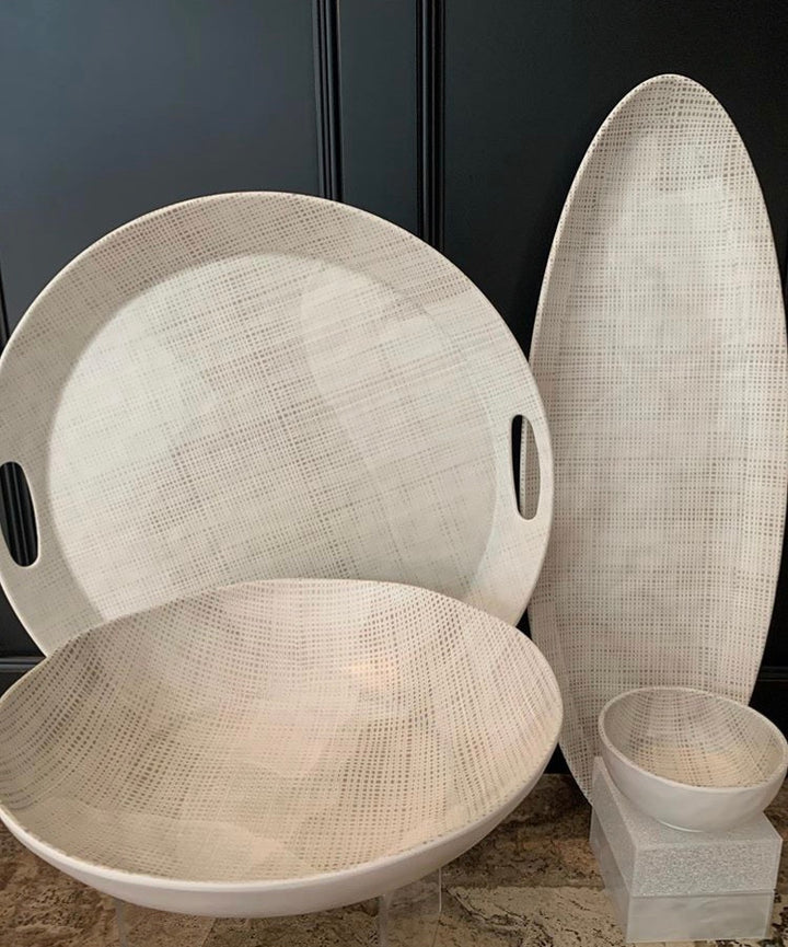 Grass Cloth Dipping Bowl